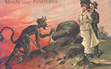 Krampus cards expressed the spirit of holiday revelry